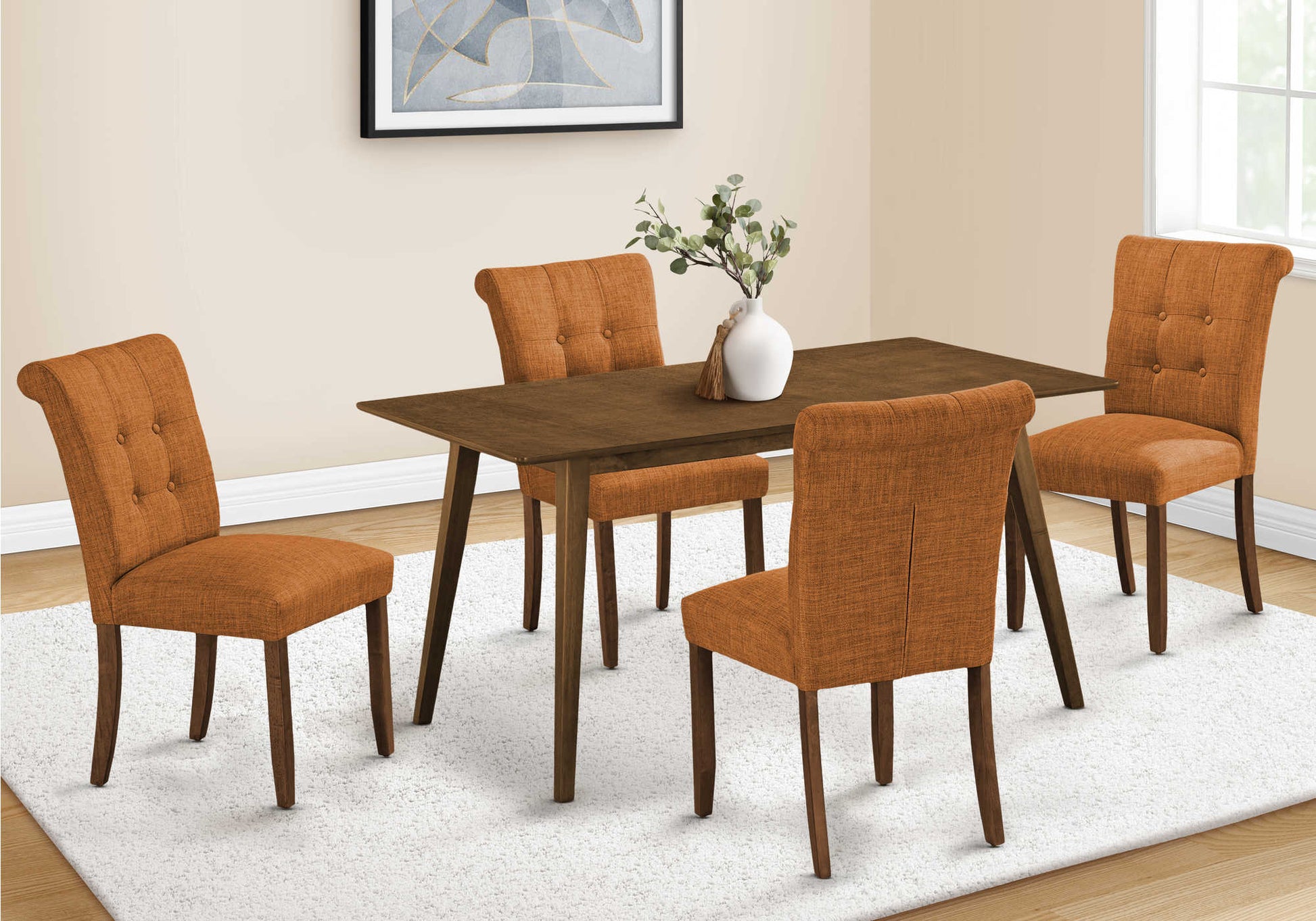 Table à manger en bois plaqué antique acajou - Monarch (I1217) - Jack Righteous