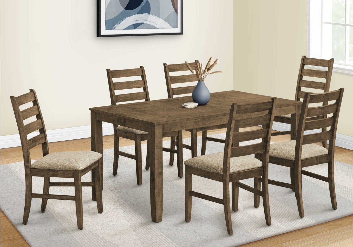 Table à manger en bois plaqué antique brun - Monarch (I1341) - Jack Righteous