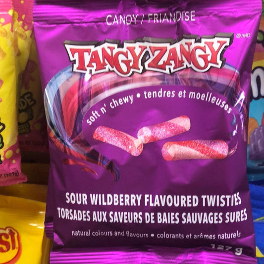Tangy Zangy Sour Wild Berry Flavored Twisties 127G