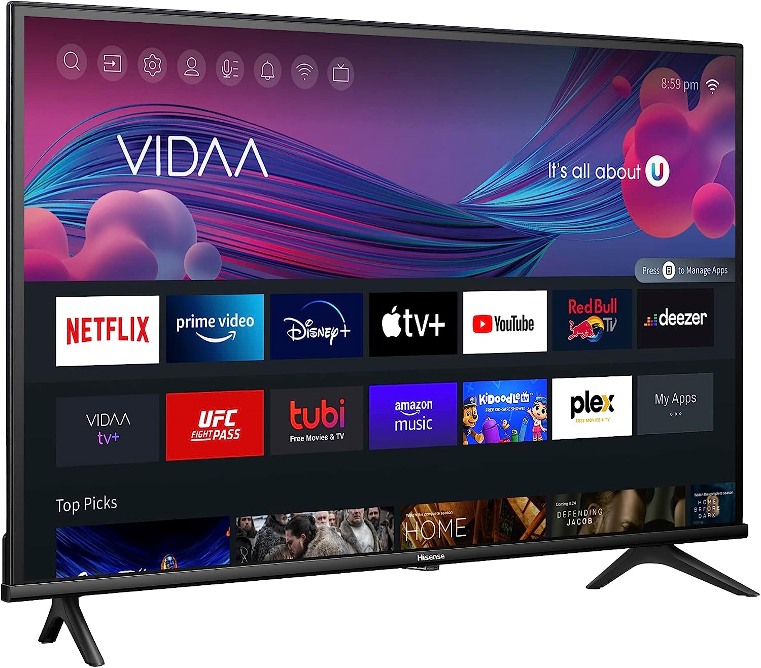 Téléviseur Hisense 32'' HD VIDAA (32A4KV) - Jack Righteous