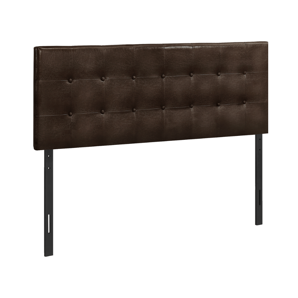 Tête de lit Queen en simili - cuir brun - Monarch (I6000Q) - Jack Righteous