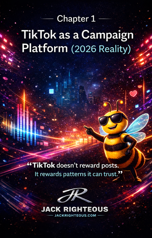 Bee Righteous TikTok Campaign Guide chapter on using TikTok as a creator campaign platform in 2026