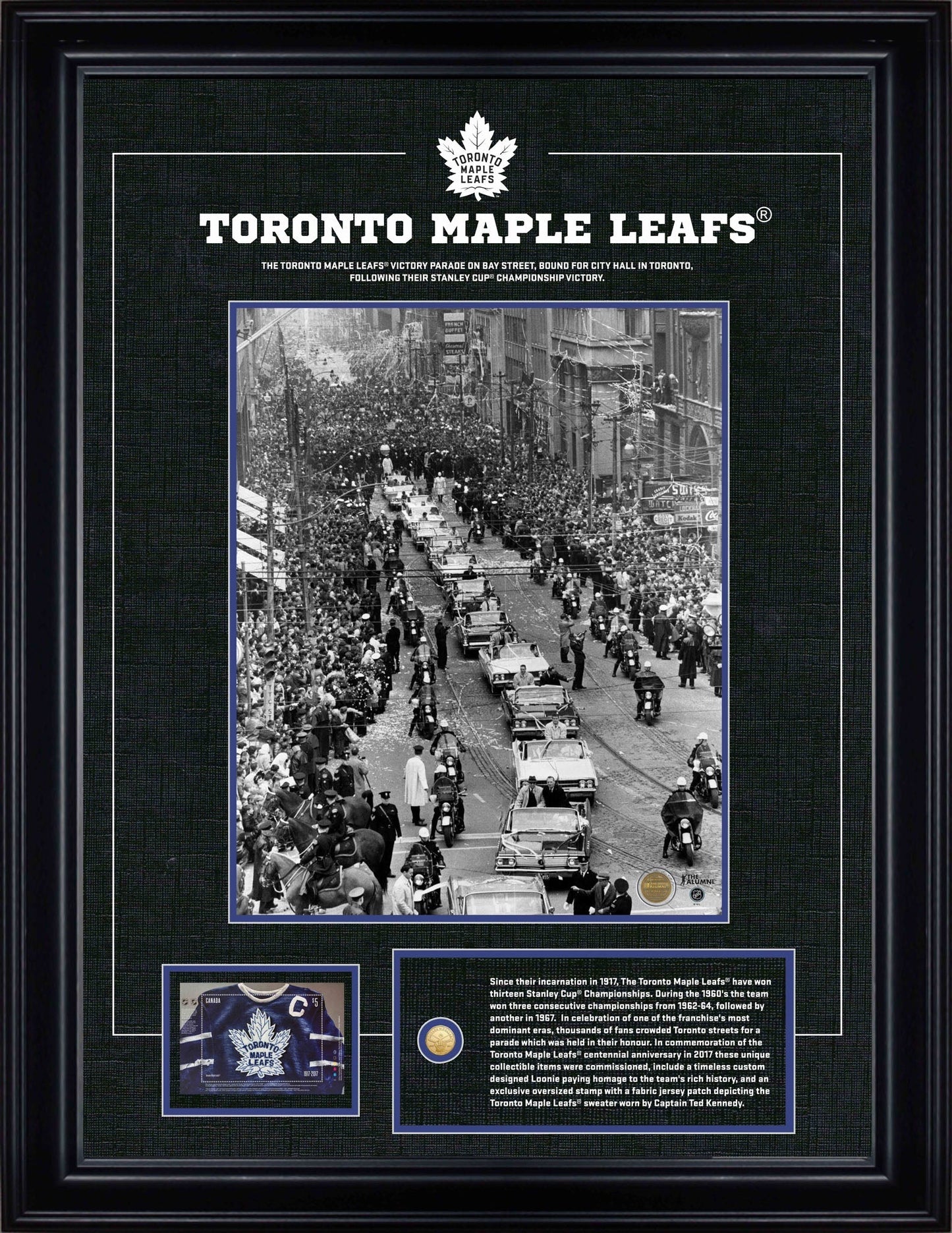 Toronto Maple Leafs Framed Stanley Cup Parade Photo - Jack Righteous