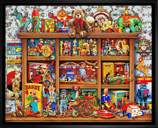 Totally Toys 20x24 Framed Canvas by Michael Fishel - Jack Righteous