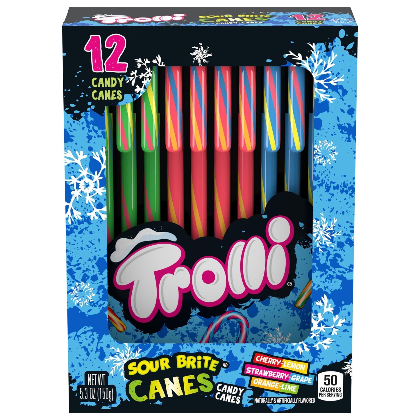 Trolli Sour Brite Candy Canes - 12 Count