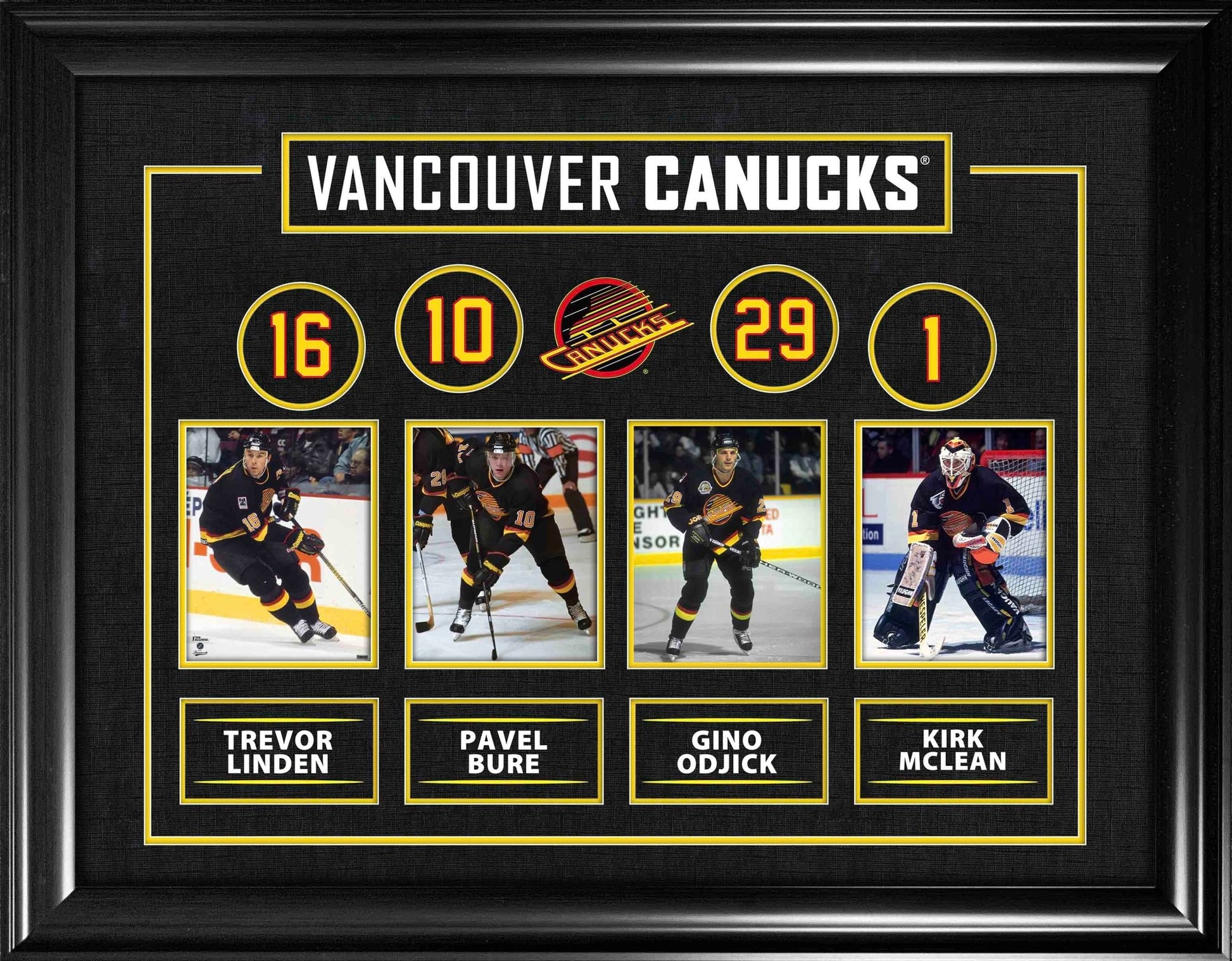 Vancouver Canucks Alumni Player Best of the Best Framed Collage - Jack Righteous