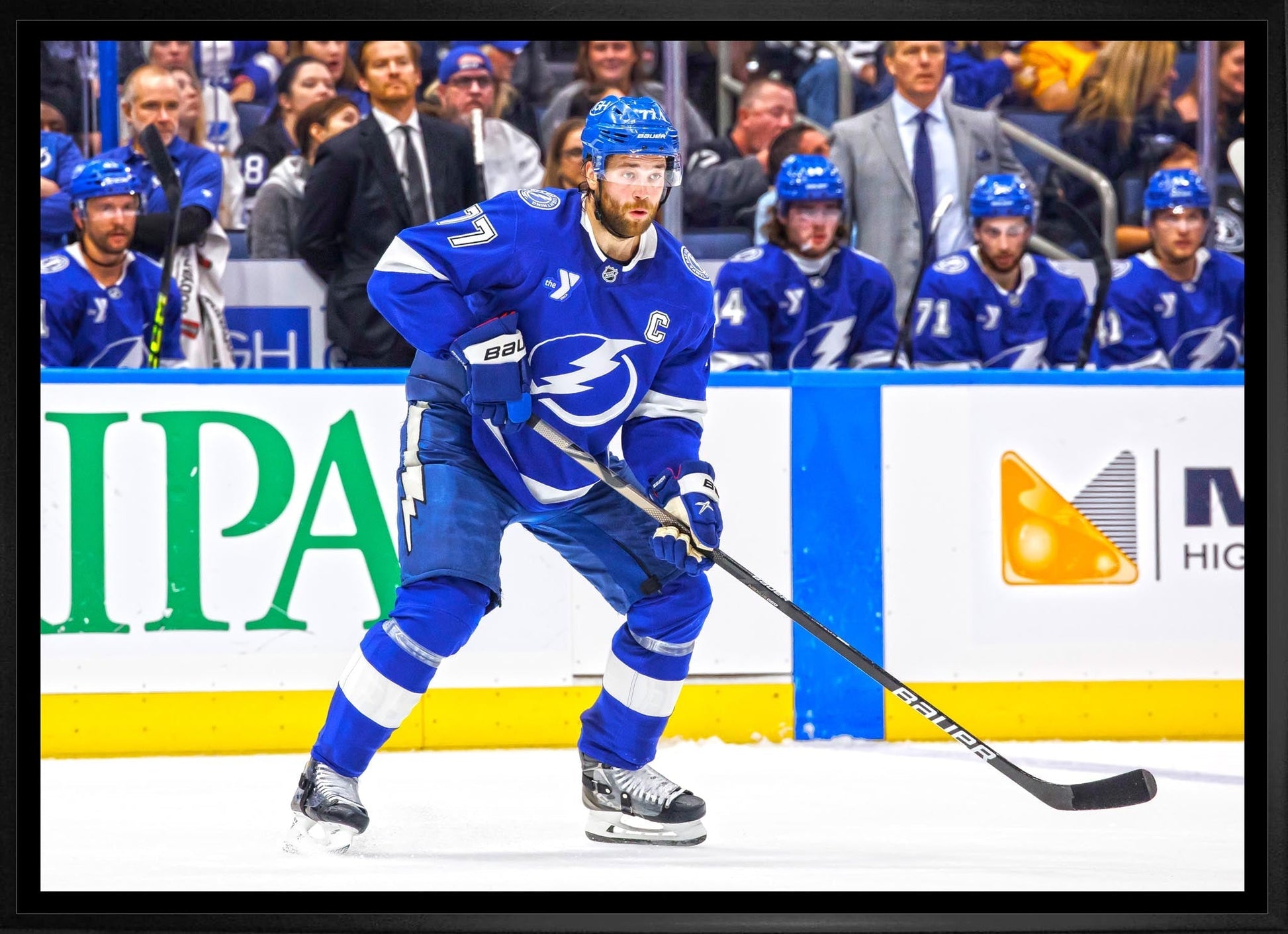 Victor Hedman 20x29 Framed Canvas Tampa Bay Lightning - Jack Righteous