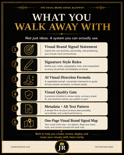 Visual Brand Signal Blueprint outcomes for clearer brand recognition and more consistent creator presentation