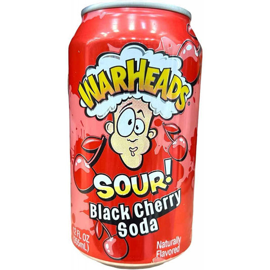 Warheads Sour Black Cherry Soda - 355mL
