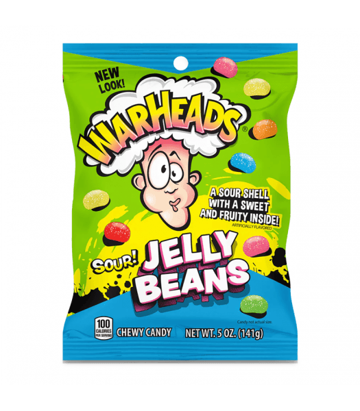 Warheads Sour Jelly Bean Candy Bag