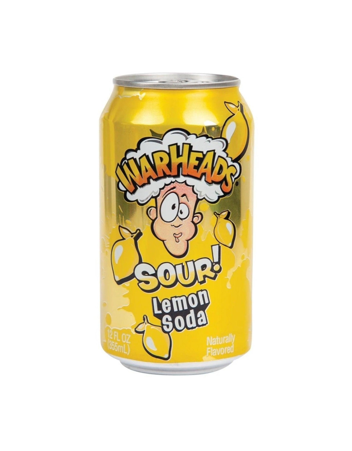 Warheads Sour Lemon Soda - 355mL
