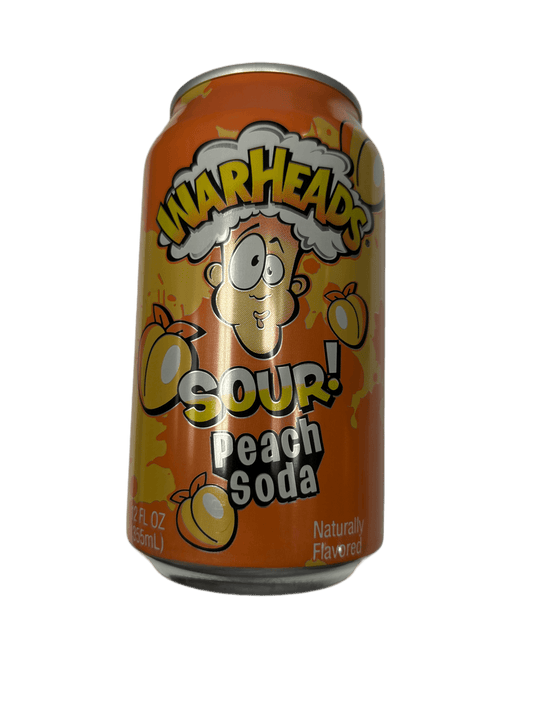 Warheads Sour! Peach Soda 12OZ