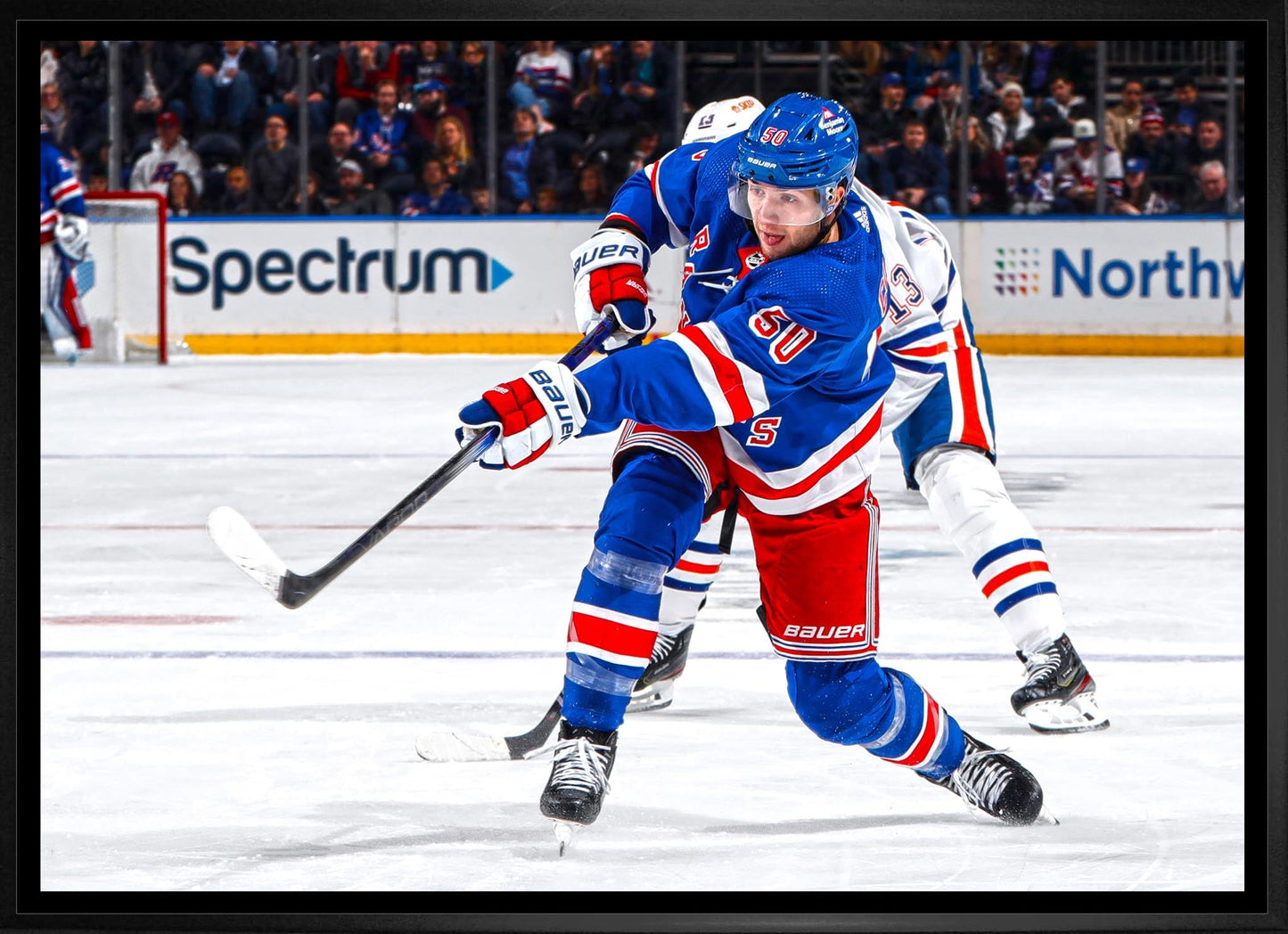 Will Cuylle 20x29 Framed Canvas New York Rangers - Jack Righteous