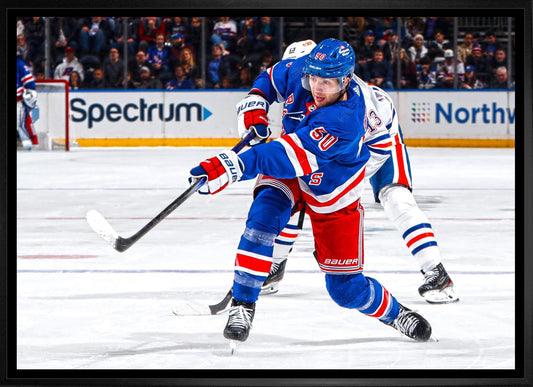 Will Cuylle 20x29 Framed Canvas New York Rangers - Jack Righteous