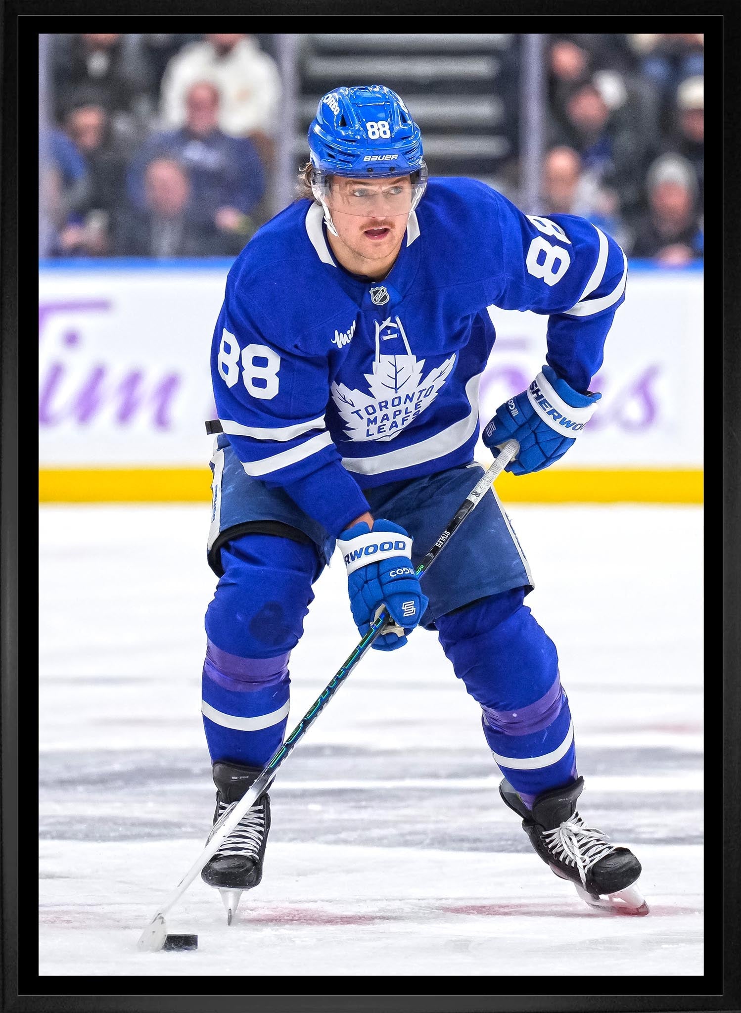 William Nylander 20x29 Framed Canvas Toronto Maple Leafs - Jack Righteous