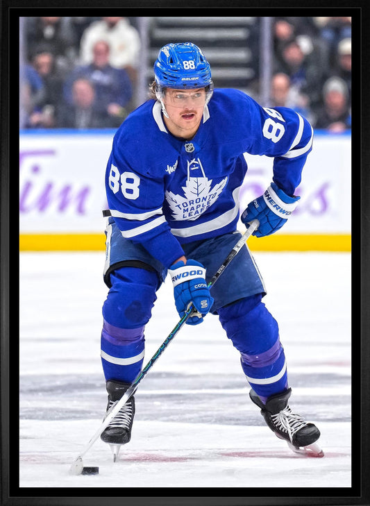 William Nylander 20x29 Framed Canvas Toronto Maple Leafs - Jack Righteous