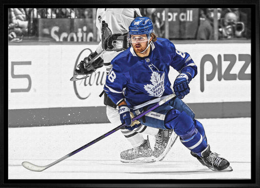 William Nylander Toronto Maple Leafs Framed 20x29 Spotlight Canvas - Jack Righteous