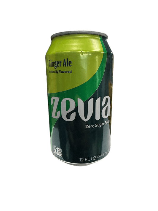 Zevia Zero Sugar Ginger Ale Flavoured Soda 355ML - Canadian Edition - Jack Righteous