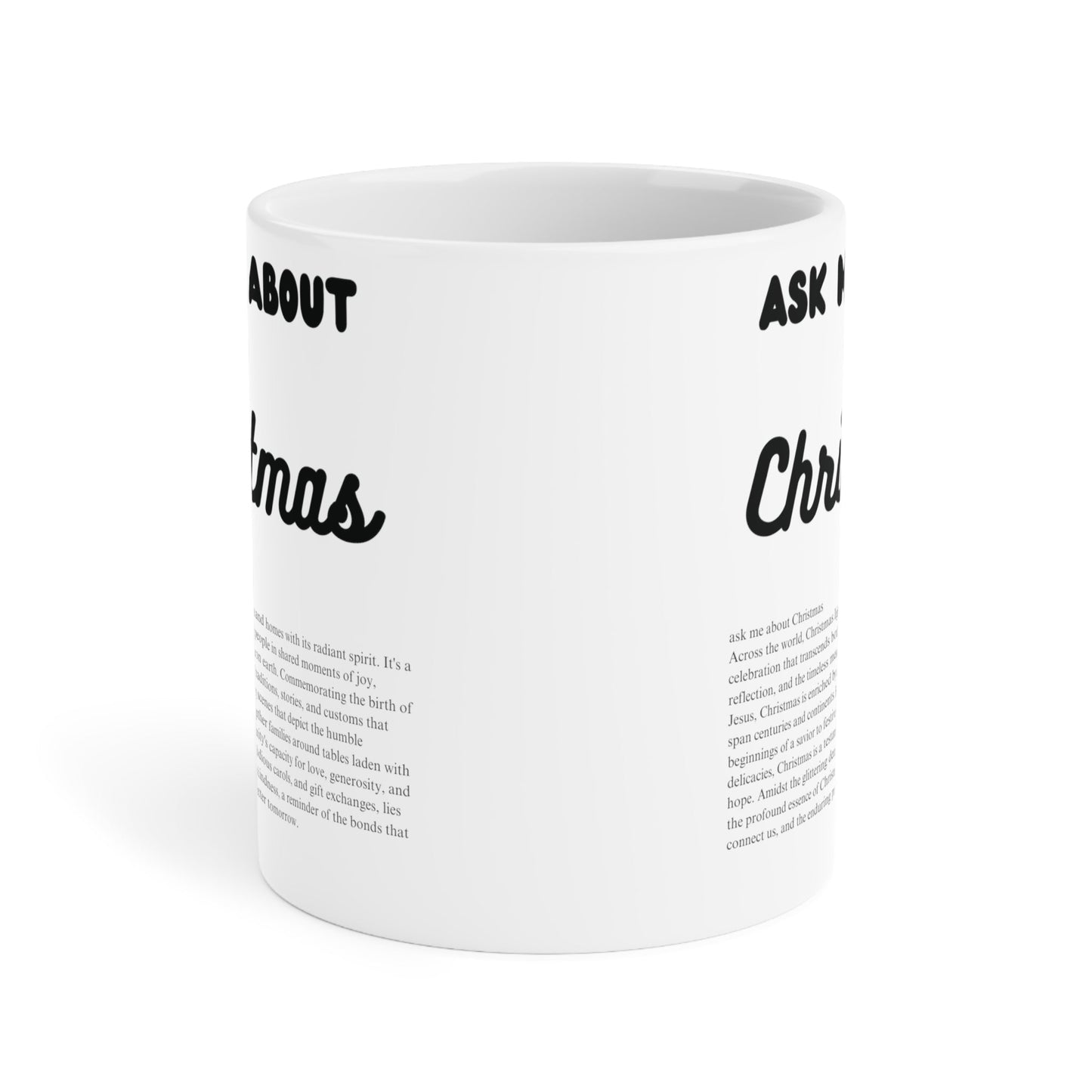 Ask Me About Christmas Ceramic Coffee Mug (11oz/15oz/20oz) - Jack Righteous