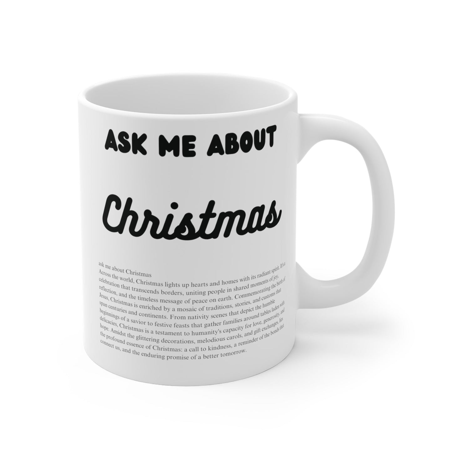 Ask Me About Christmas Ceramic Coffee Mug (11oz/15oz/20oz) - Jack Righteous