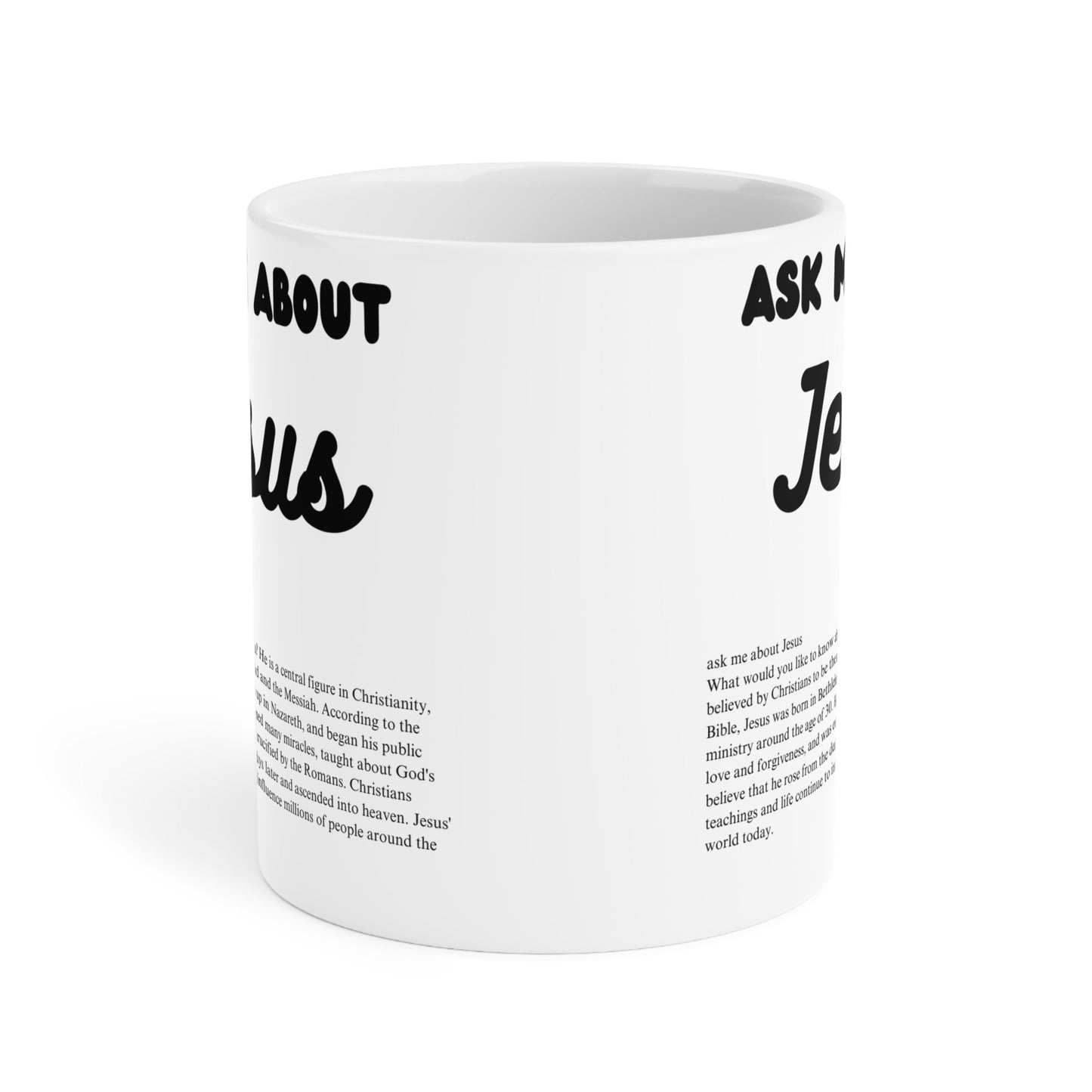 Ask Me About Jesus' Coffee Mug (11oz\15oz\20oz) - Jack Righteous