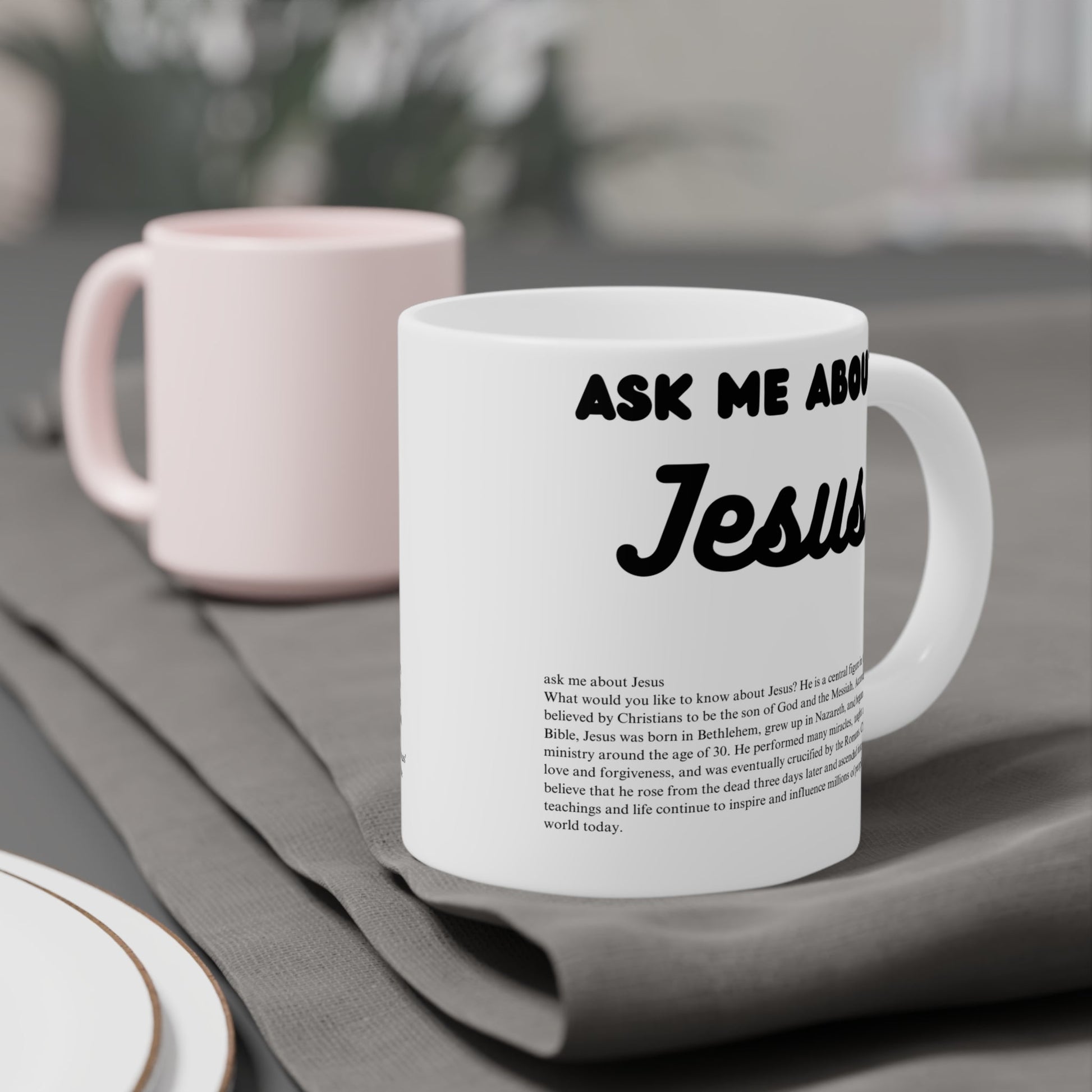 Ask Me About Jesus' Coffee Mug (11oz\15oz\20oz) - Jack Righteous