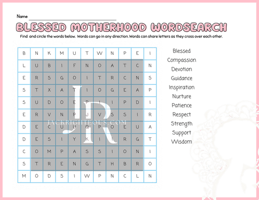 Complimentary Motherhood Word Search Game - Download Now - Jack Righteous