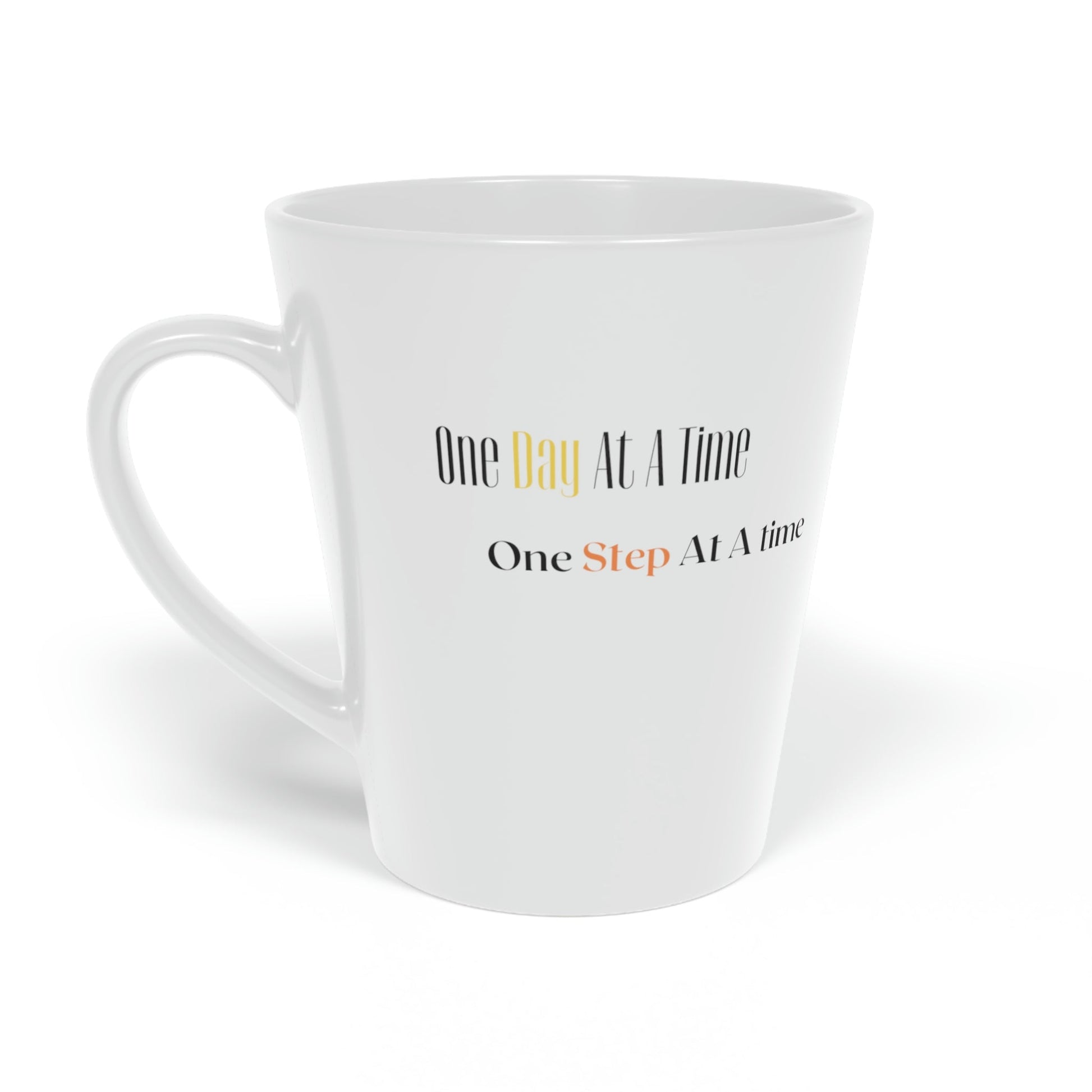 One Day At A Time Mom Latte Mug, 12oz - Jack Righteous