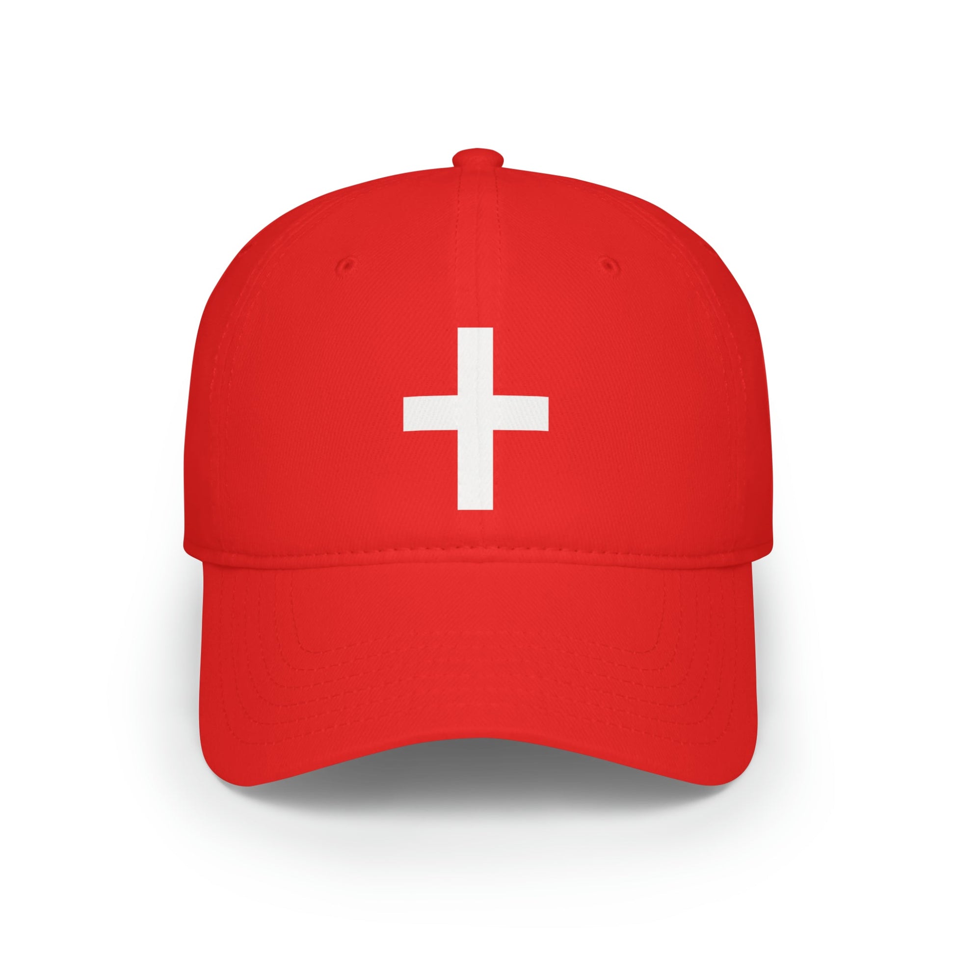 Righteous One Comes Signature Red Baseball Cap with White Cross - Jack Righteous