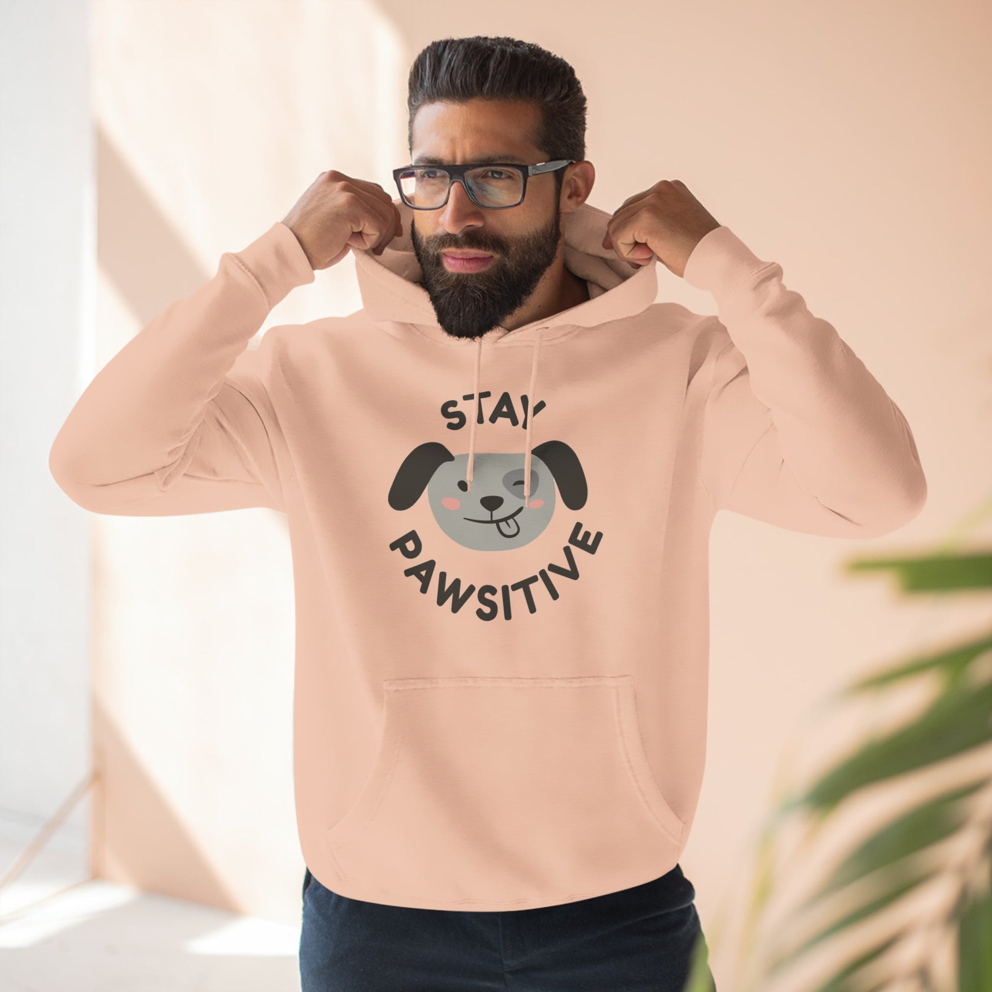 Stay Pawsitive: Unisex Premium Hoodie - Jack Righteous