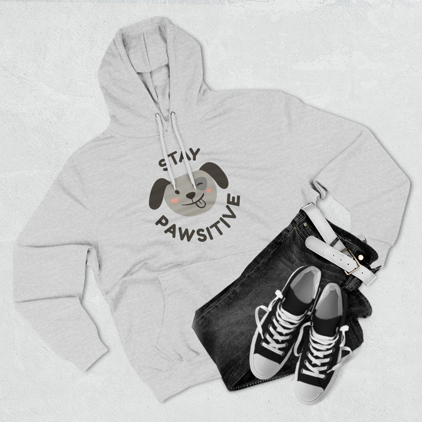 Stay Pawsitive: Unisex Premium Hoodie - Jack Righteous