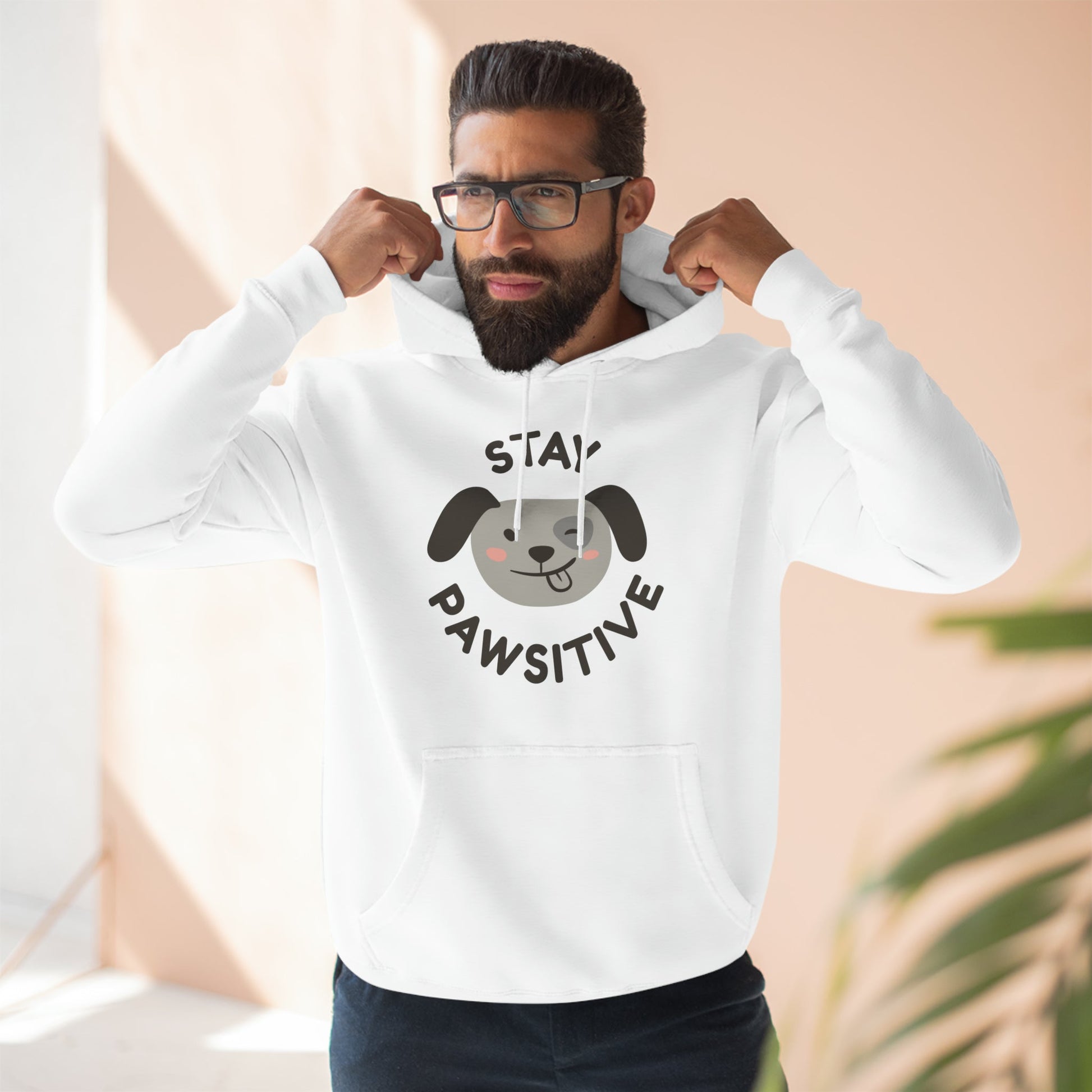 Stay Pawsitive: Unisex Premium Hoodie - Jack Righteous