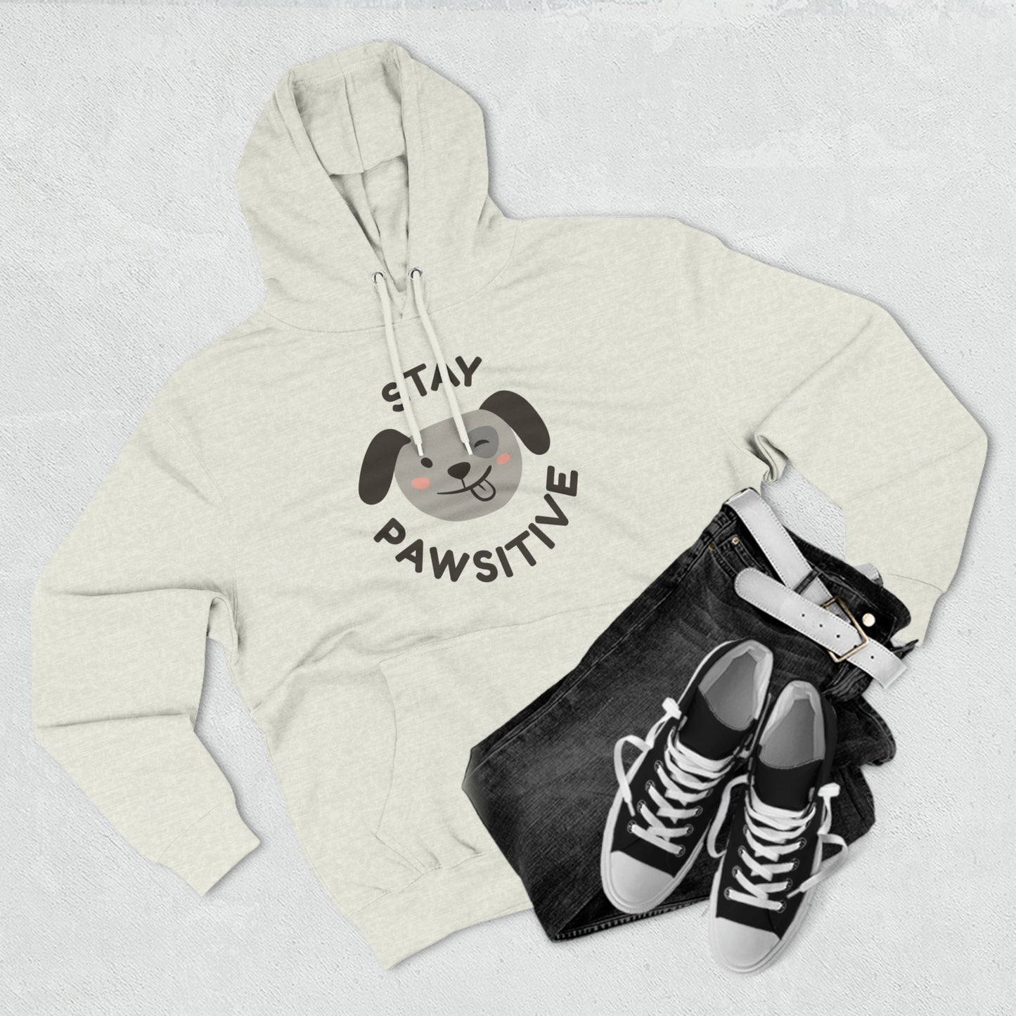 Stay Pawsitive: Unisex Premium Hoodie - Jack Righteous