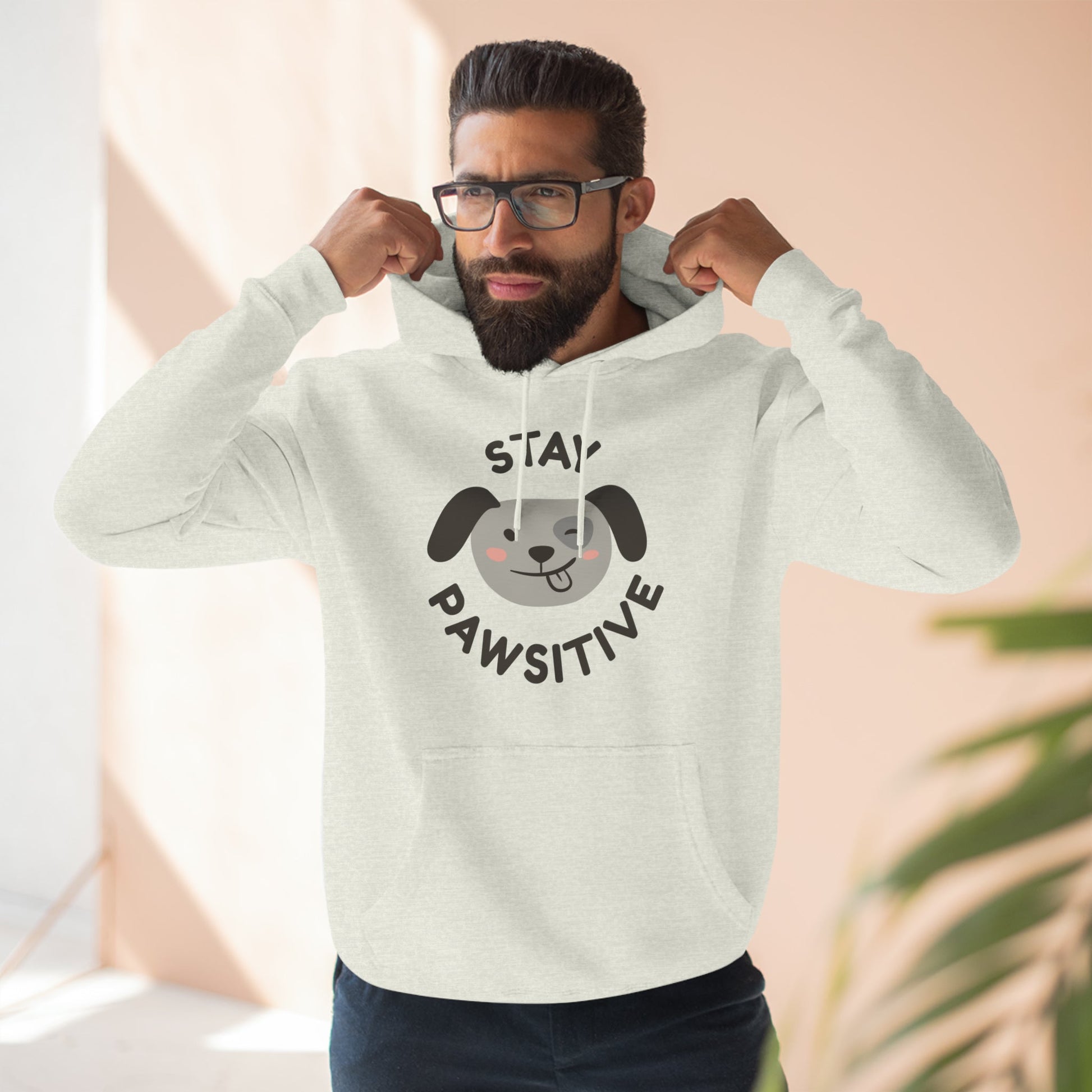 Stay Pawsitive: Unisex Premium Hoodie - Jack Righteous