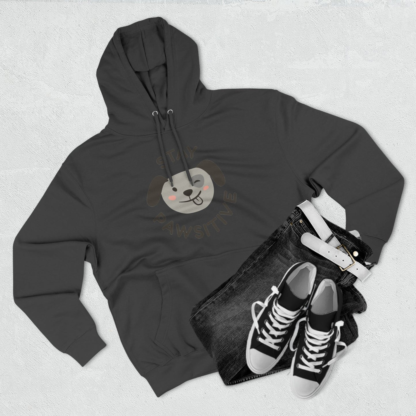 Stay Pawsitive: Unisex Premium Hoodie - Jack Righteous