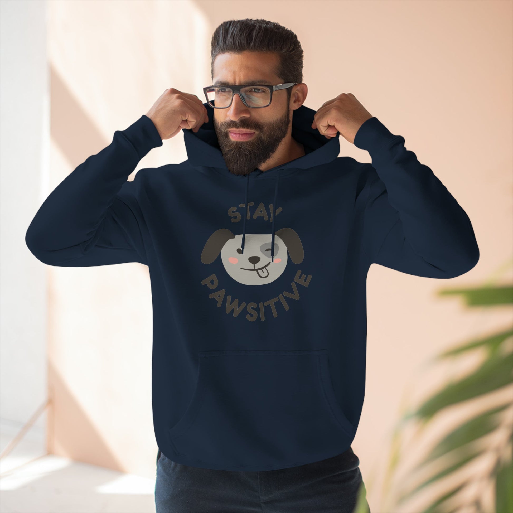 Stay Pawsitive: Unisex Premium Hoodie - Jack Righteous